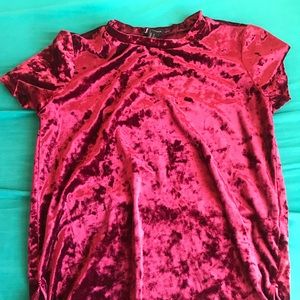 Velvet Burgundy Top
